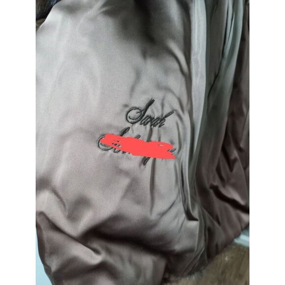 1989 VTG Palais Royal Mink Mahogandy %100 Acetate Fur Size 12 Brown Finland RARE - Picture 5 of 8